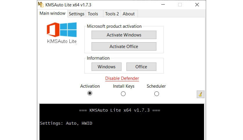 KMSAuto Lite Windows 10 64 Bit