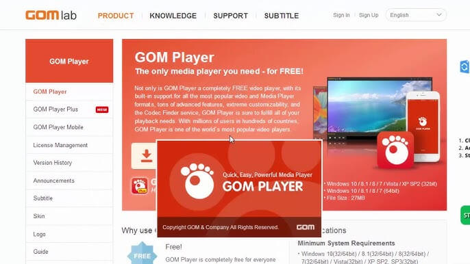 GOM Player Plus 2.3.104.5374 Crack Download Terbaru Gratis